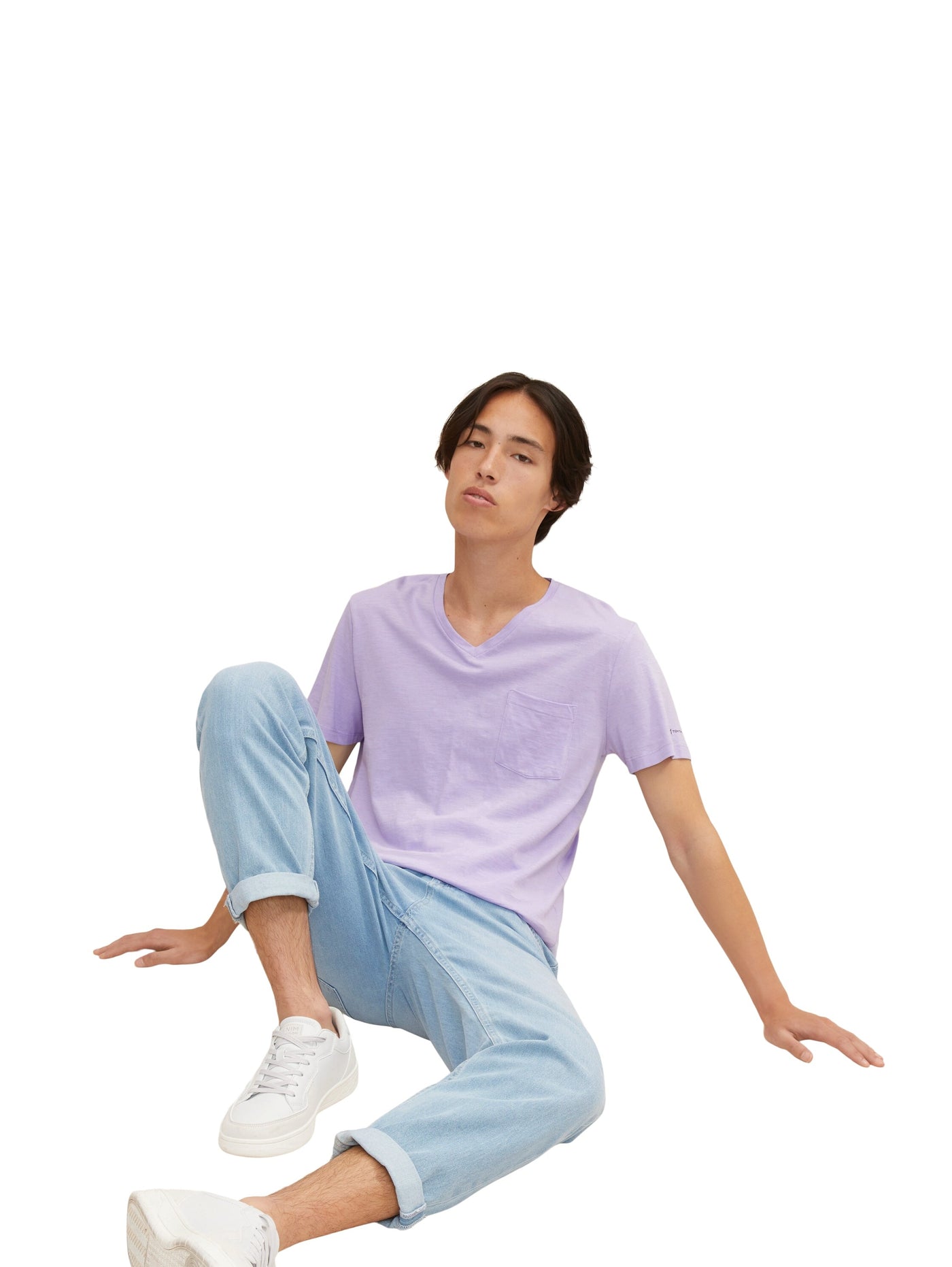 Tom Tailor V-Neck with Pocket Kurzarmshirt