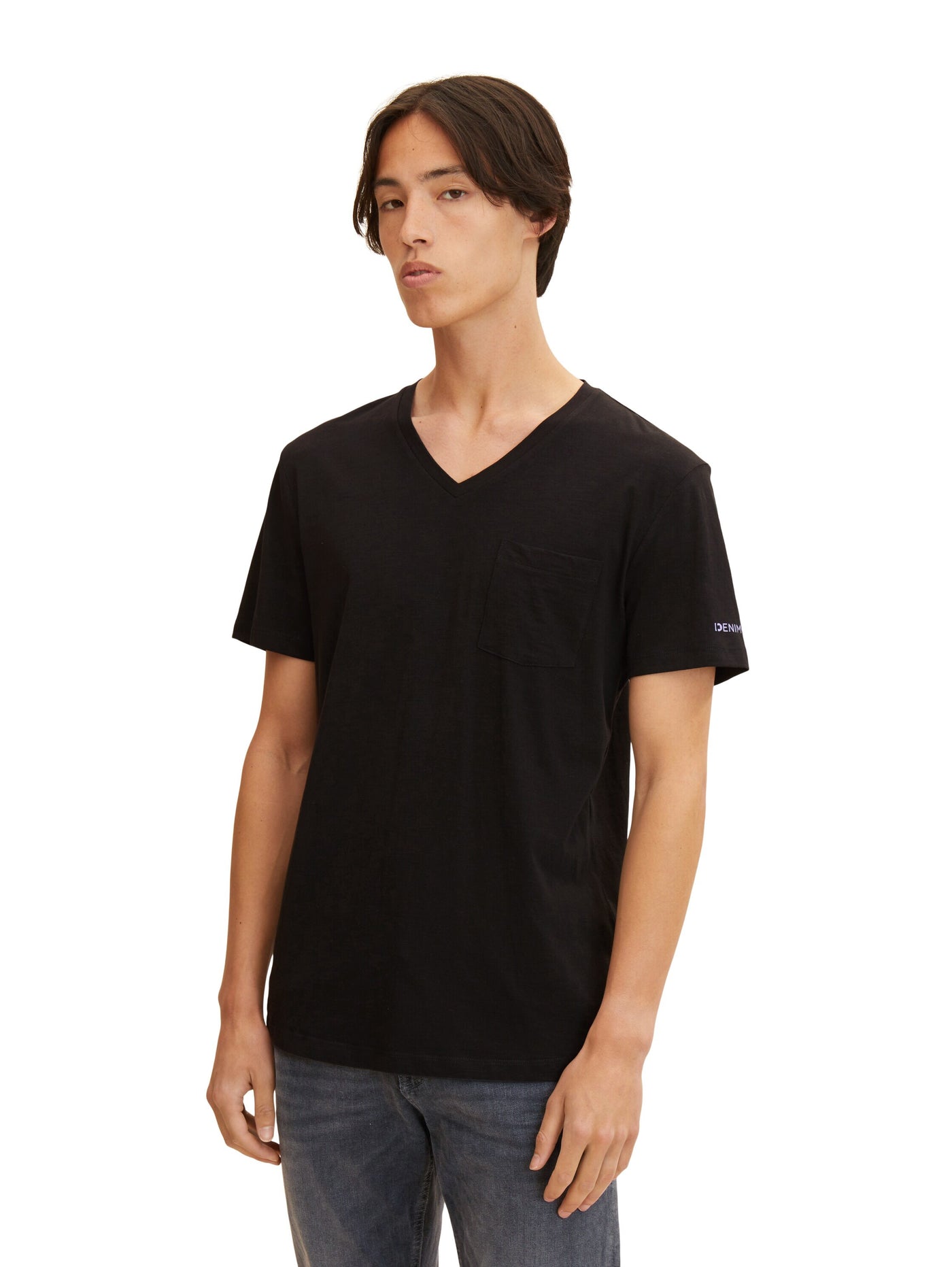 Tom Tailor V-Neck with Pocket Kurzarmshirt