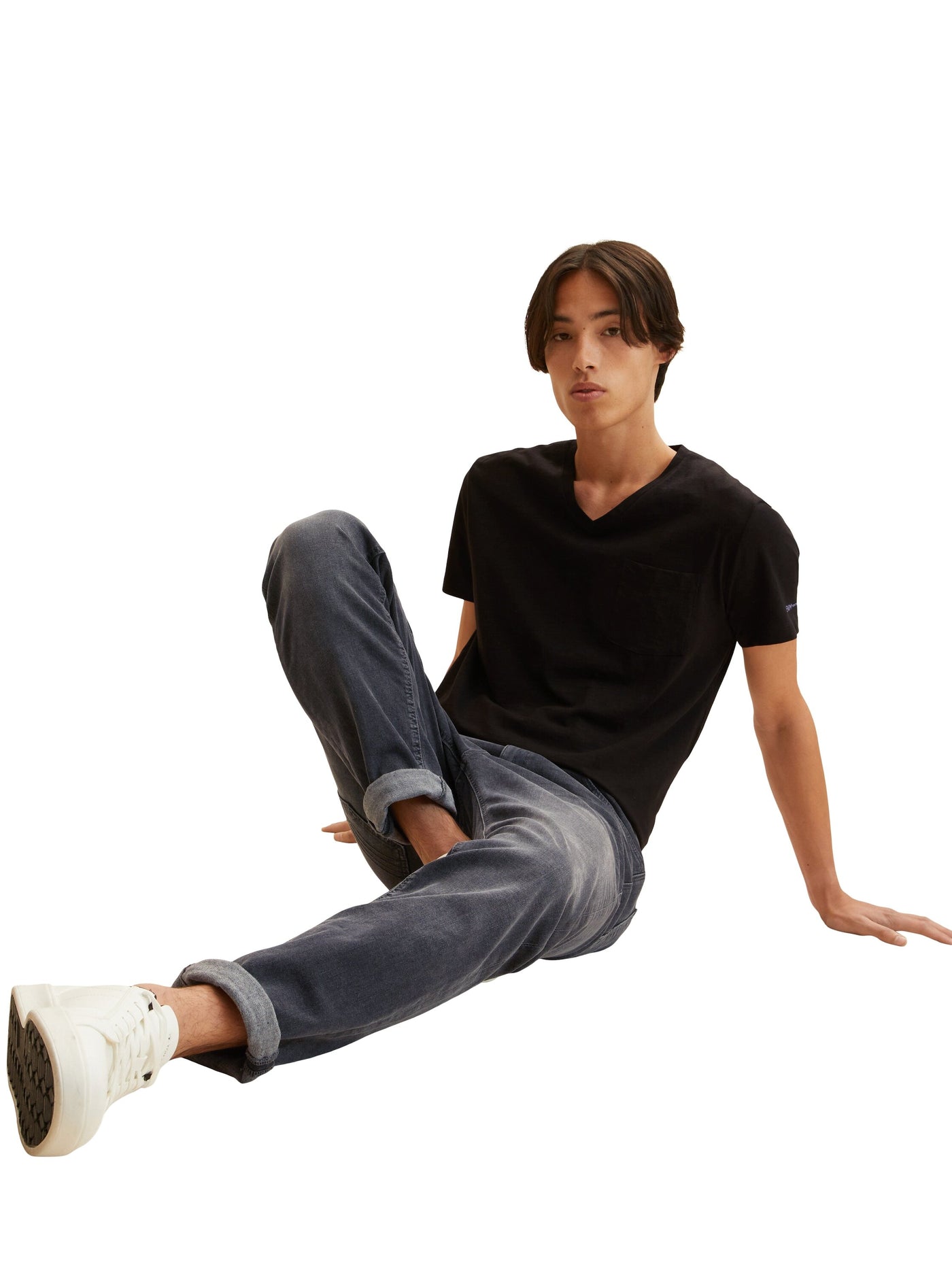 Tom Tailor V-Neck with Pocket Kurzarmshirt