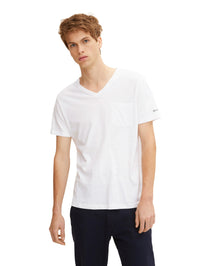 Tom Tailor V-Neck with Pocket Kurzarmshirt