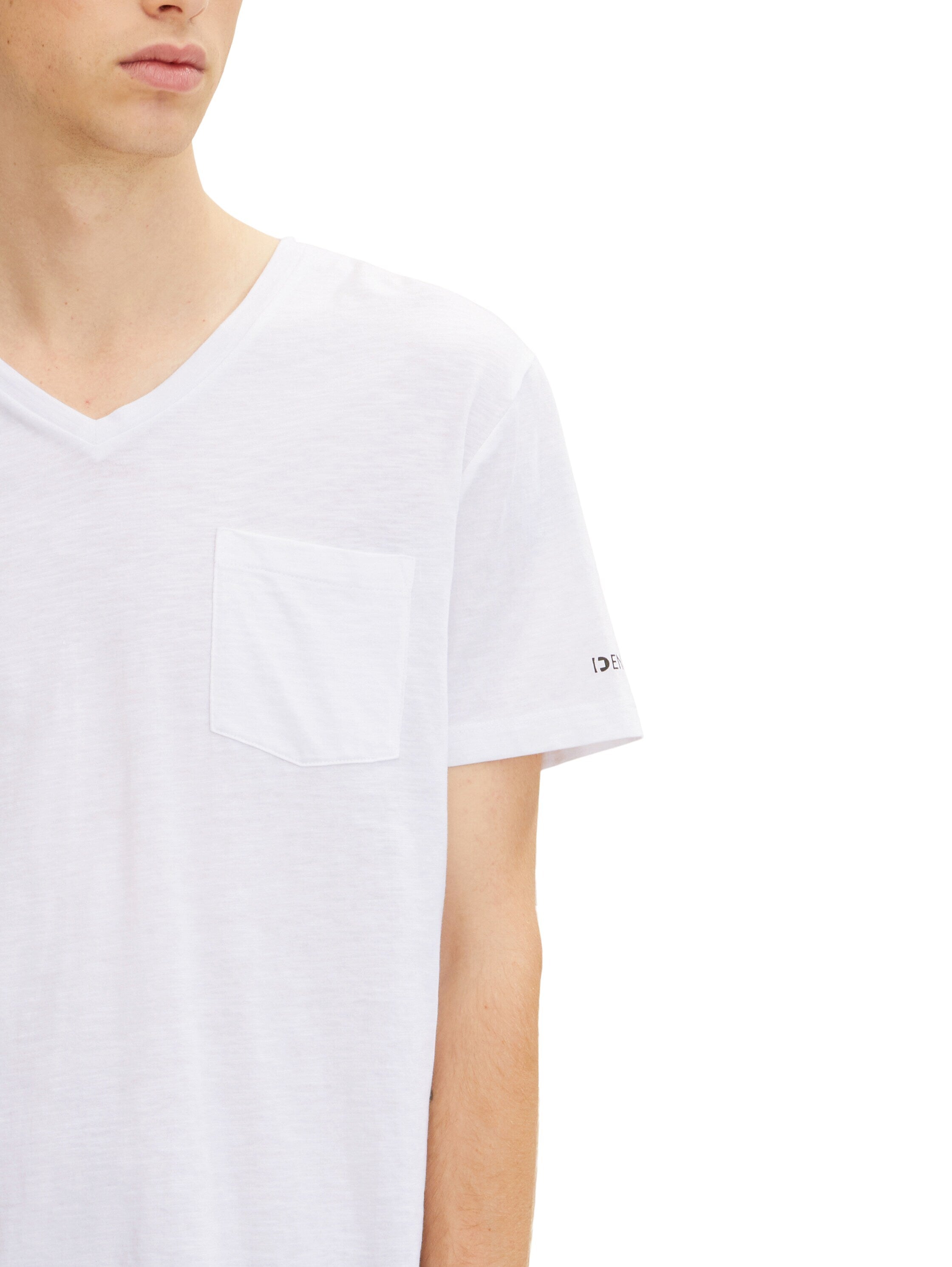 Tom Tailor V-Neck with Pocket Kurzarmshirt