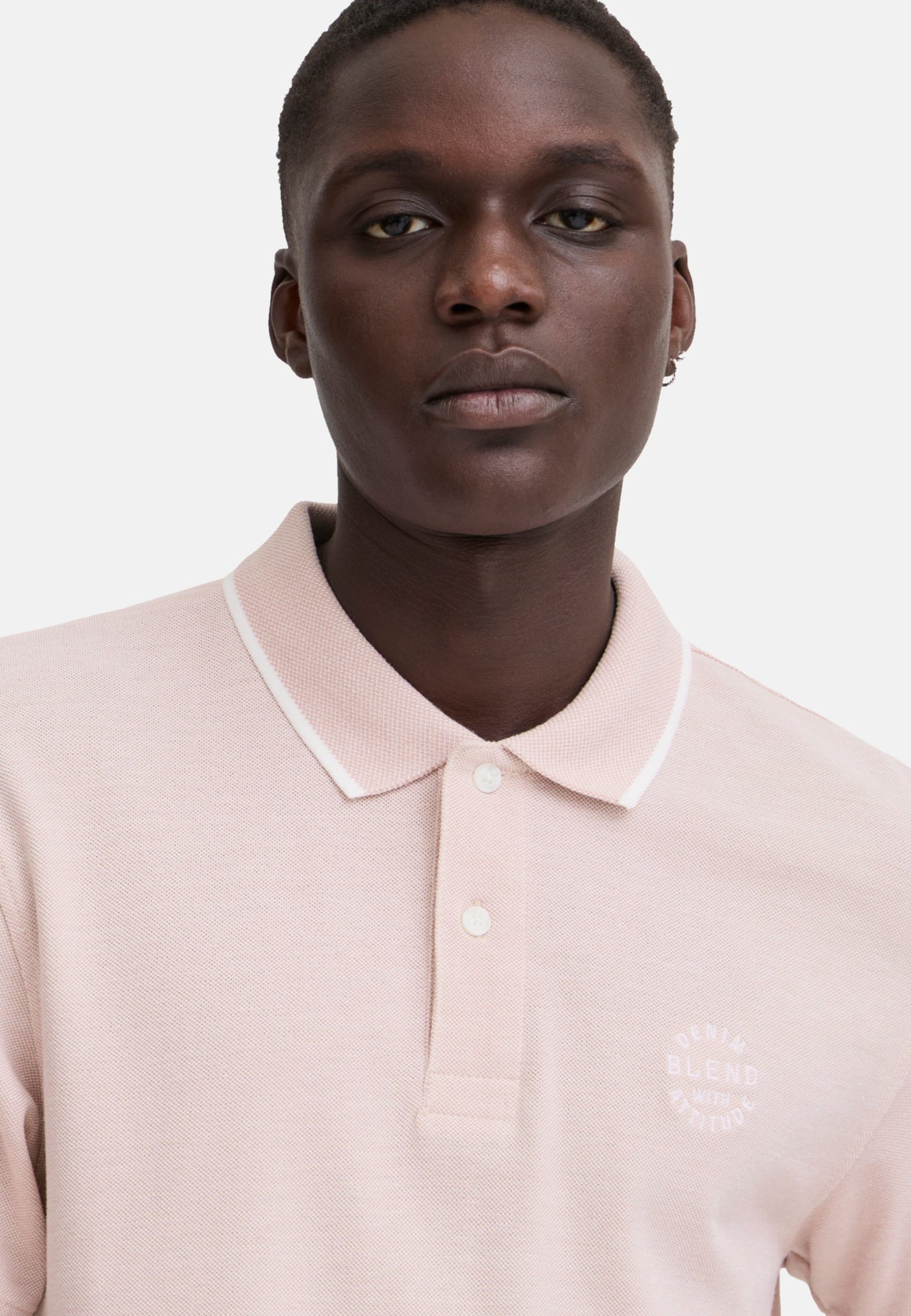 Blend NATE Kurzarmshirt mit Polokragen