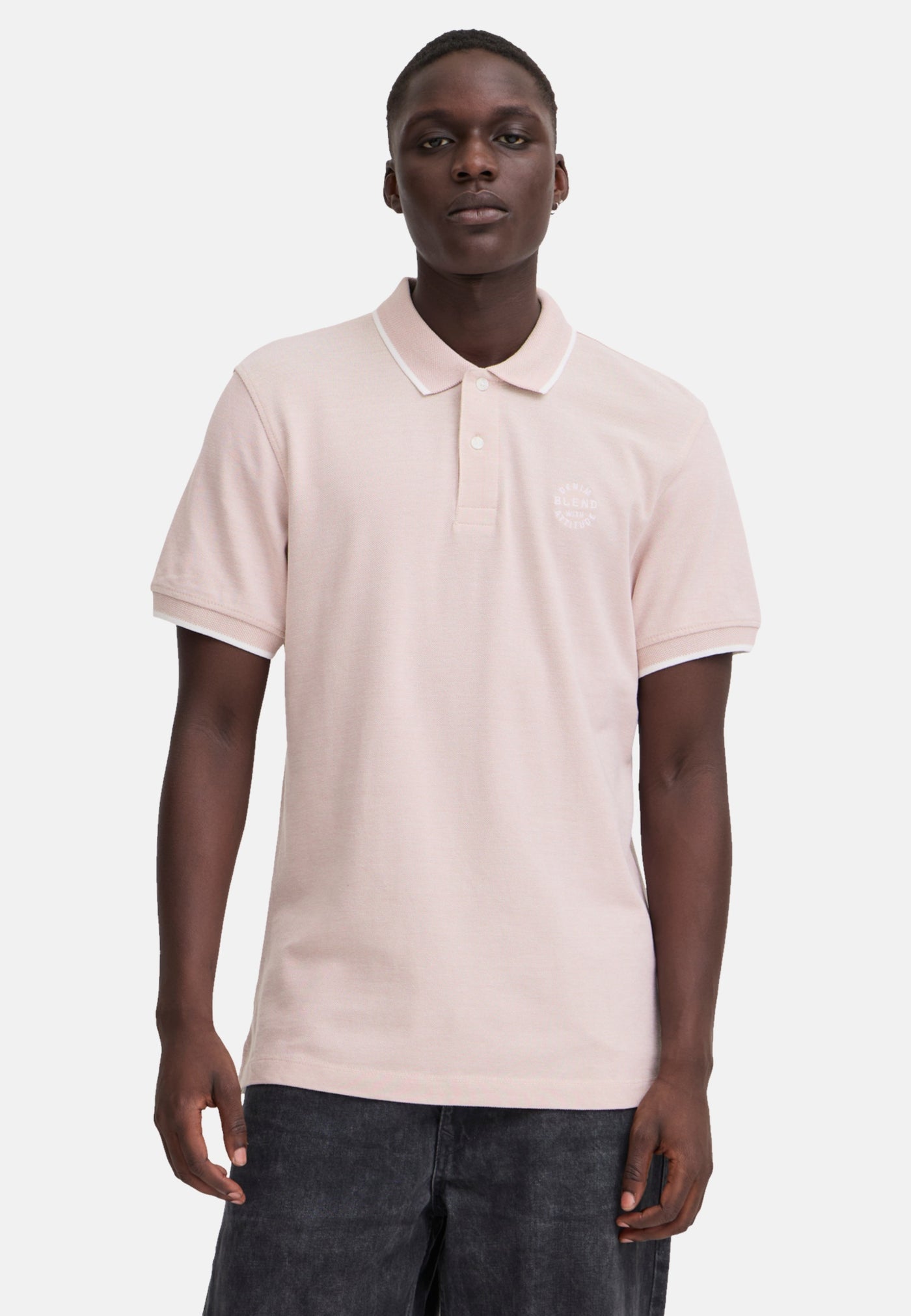 Blend NATE Kurzarmshirt mit Polokragen
