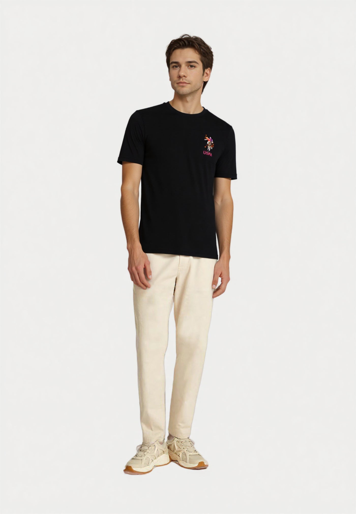 U.S. POLO Kurzarmshirt bunter Poloreiter