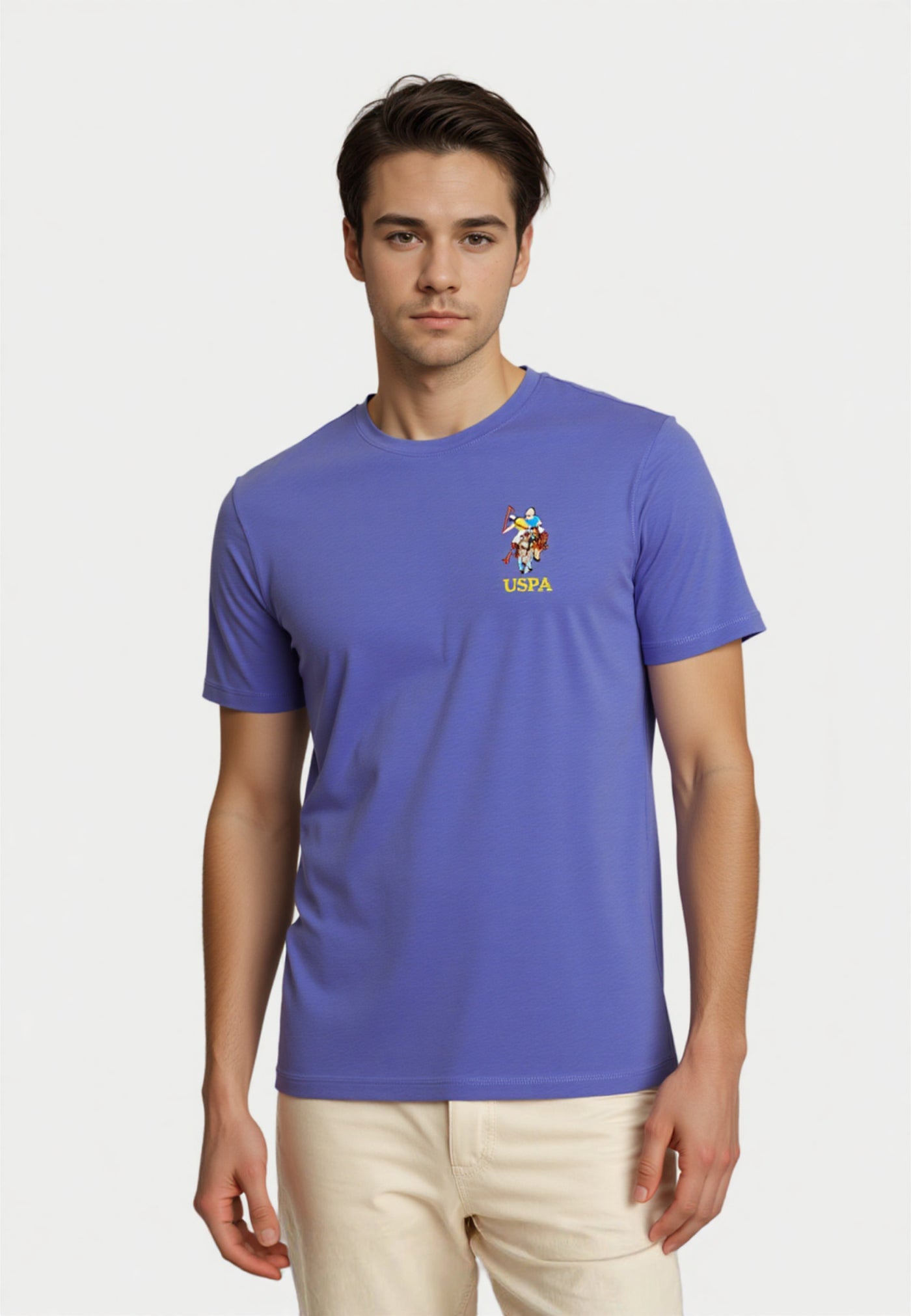 U.S. POLO Kurzarmshirt bunter Poloreiter