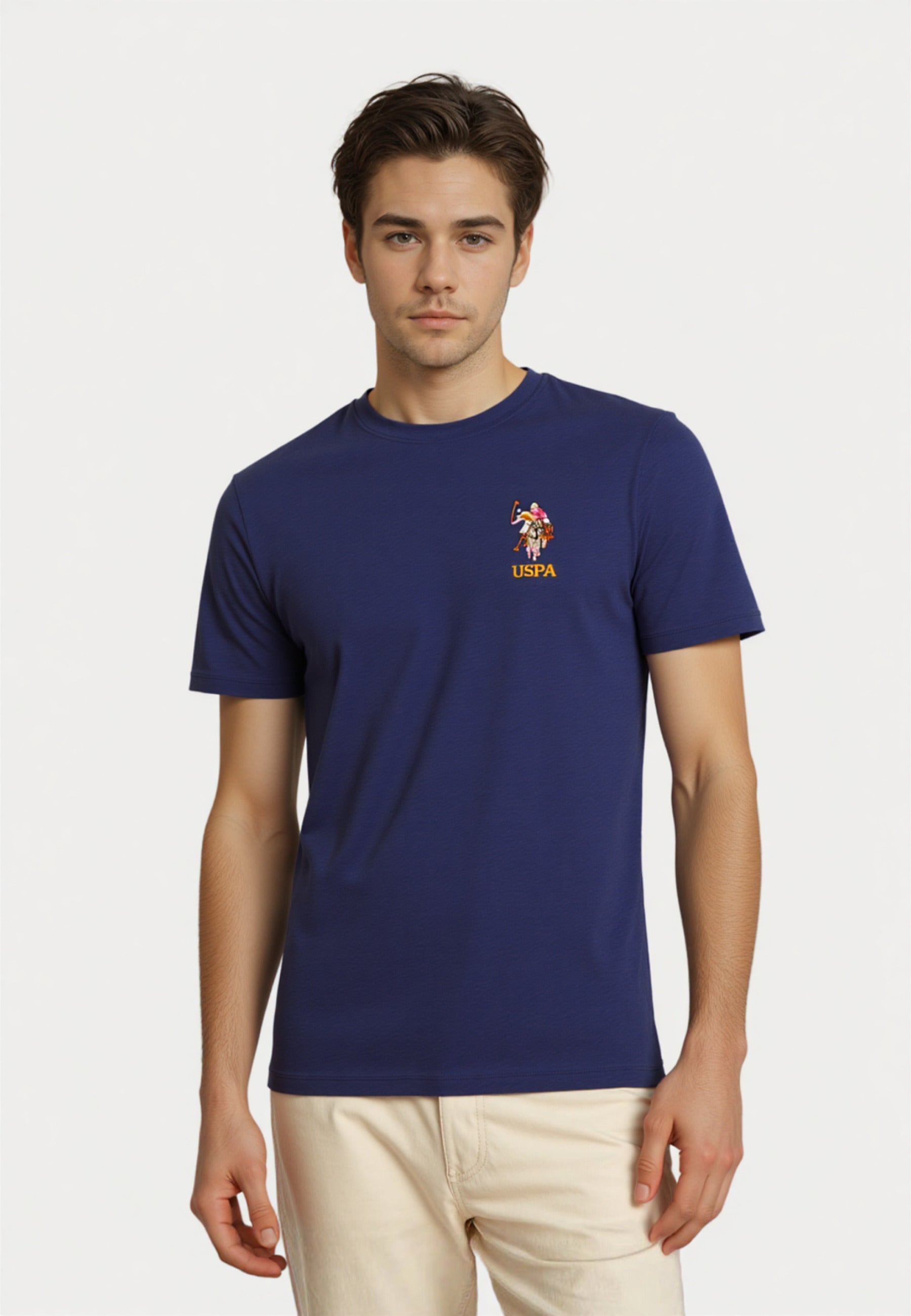 U.S. POLO Kurzarmshirt bunter Poloreiter