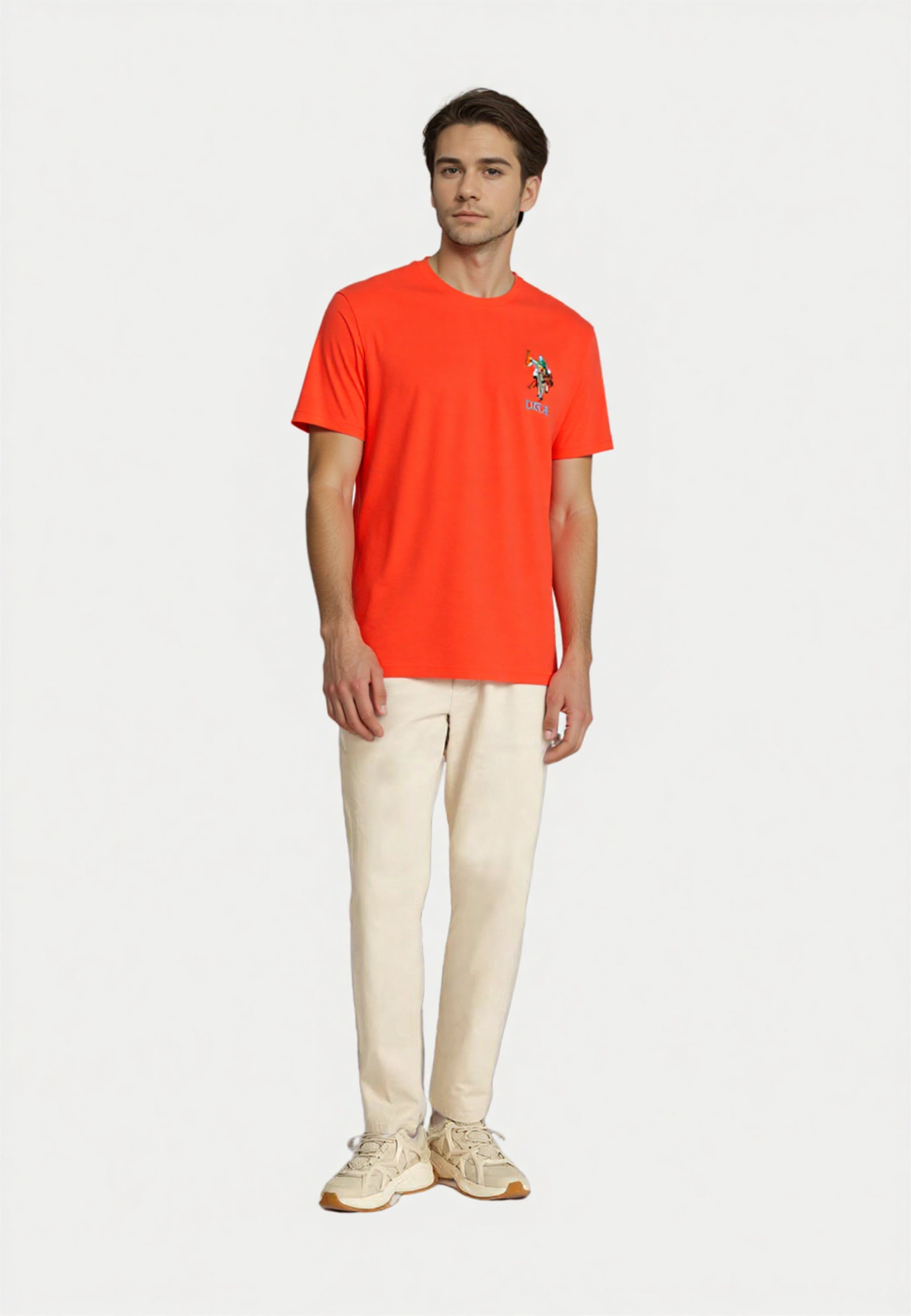 U.S. POLO Kurzarmshirt bunter Poloreiter