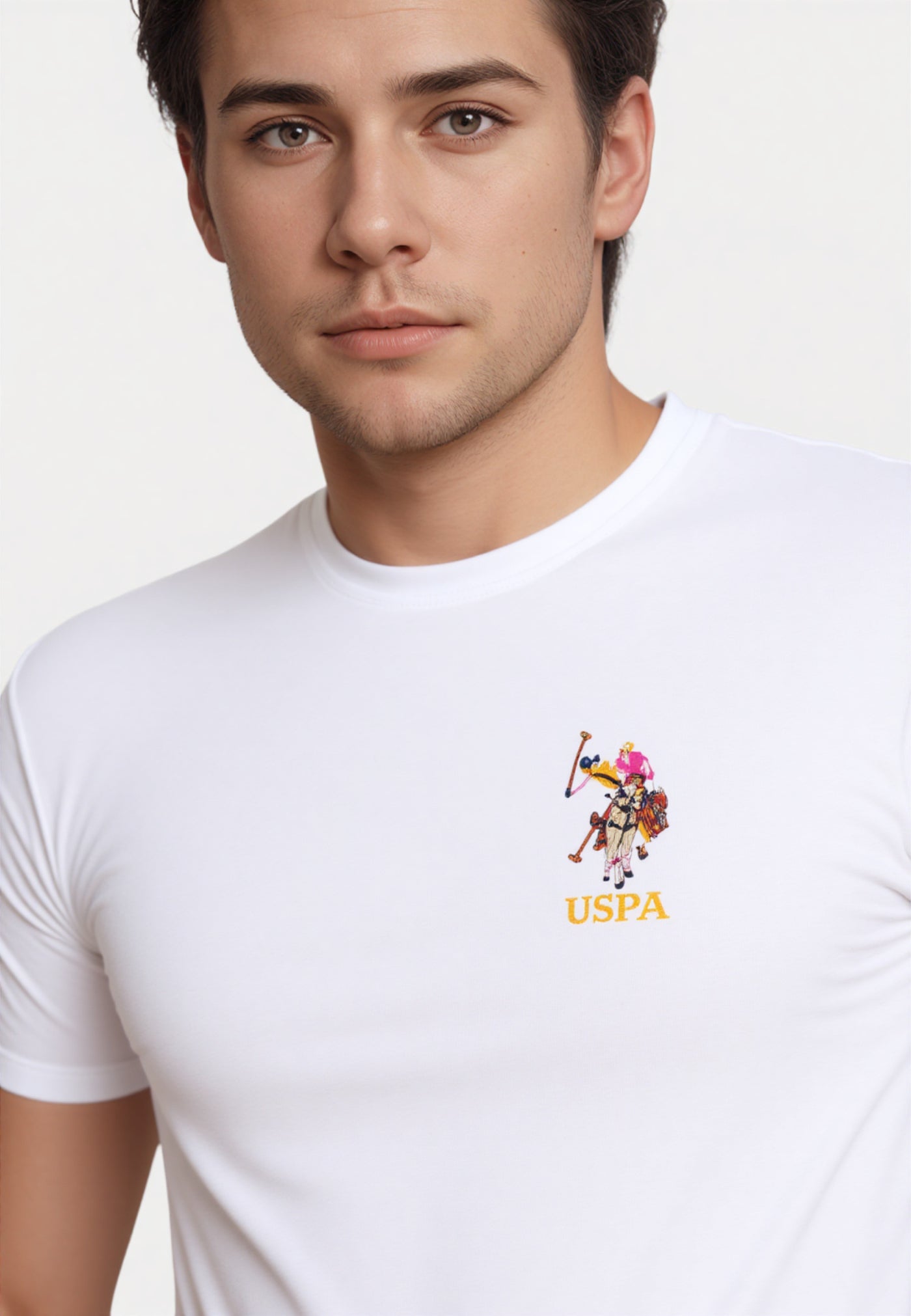 U.S. POLO Kurzarmshirt bunter Poloreiter
