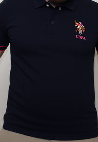 U.S. POLO Kurzarmshirt bunter Poloreiter