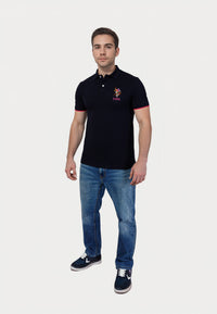 U.S. POLO Kurzarmshirt bunter Poloreiter