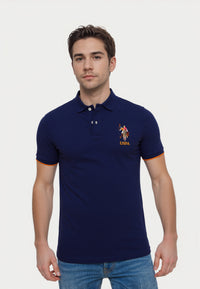 U.S. POLO Kurzarmshirt bunter Poloreiter