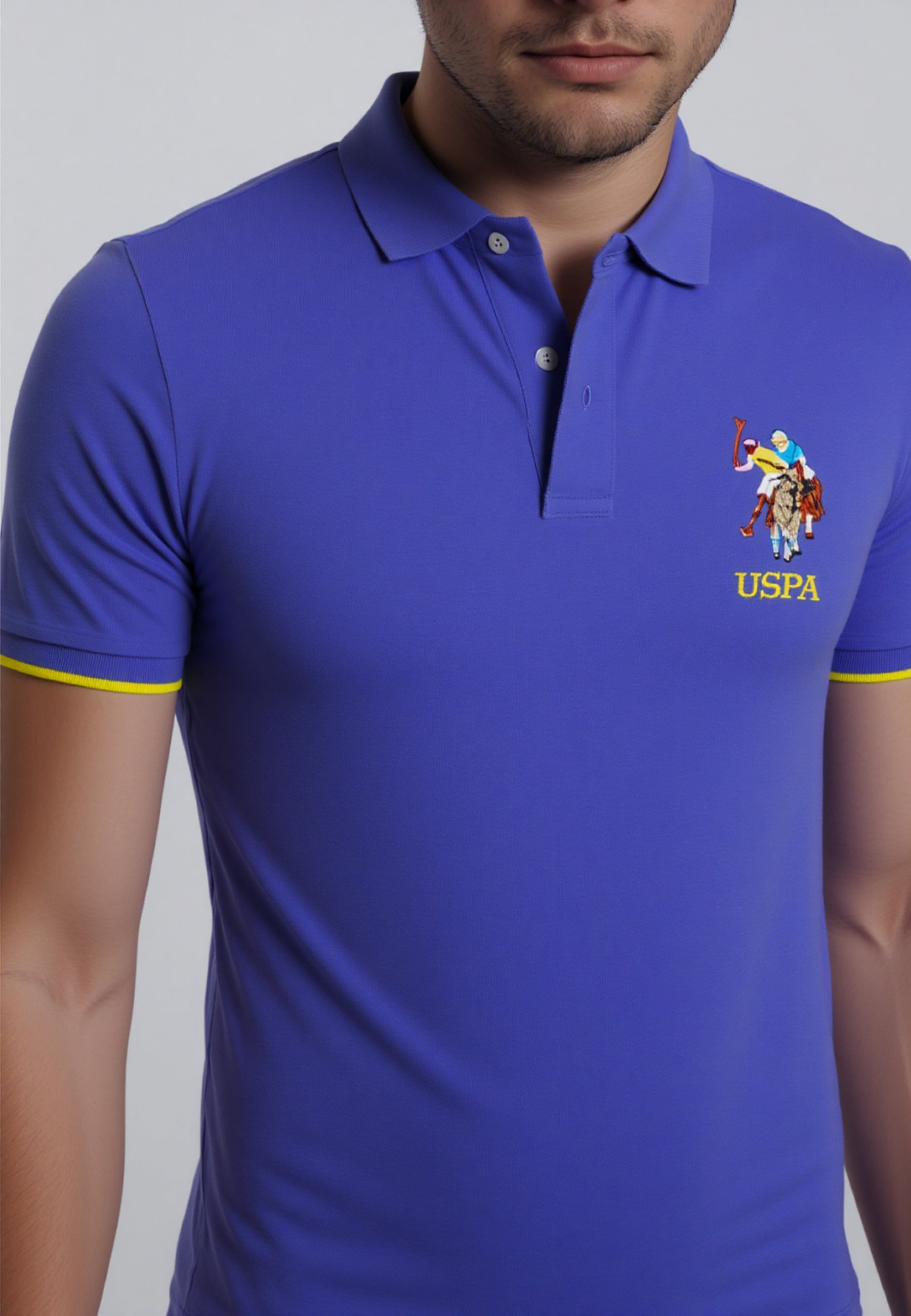 U.S. POLO Kurzarmshirt bunter Poloreiter