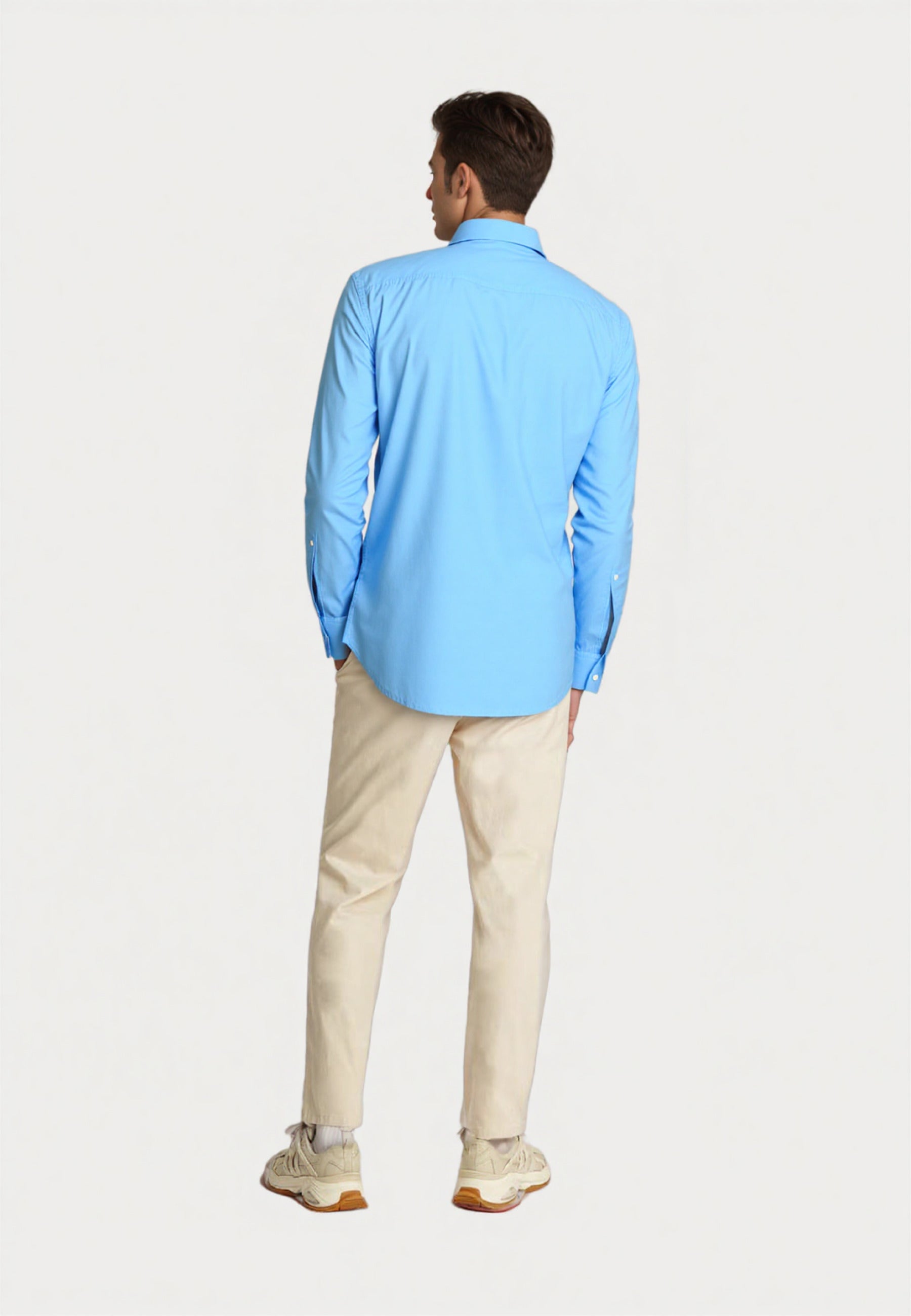U.S. POLO Popeline Longsleeve Shirt