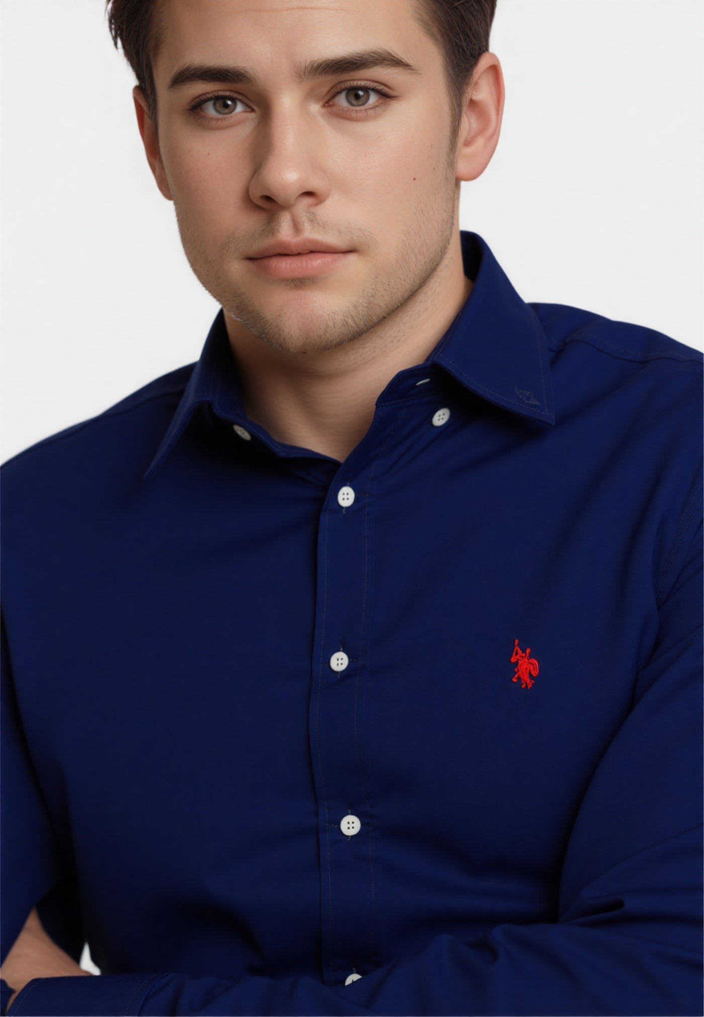 U.S. POLO Popeline Longsleeve Shirt