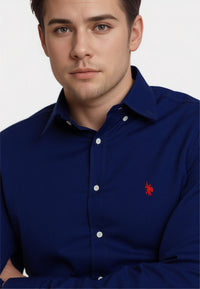 U.S. POLO Popeline Longsleeve Shirt