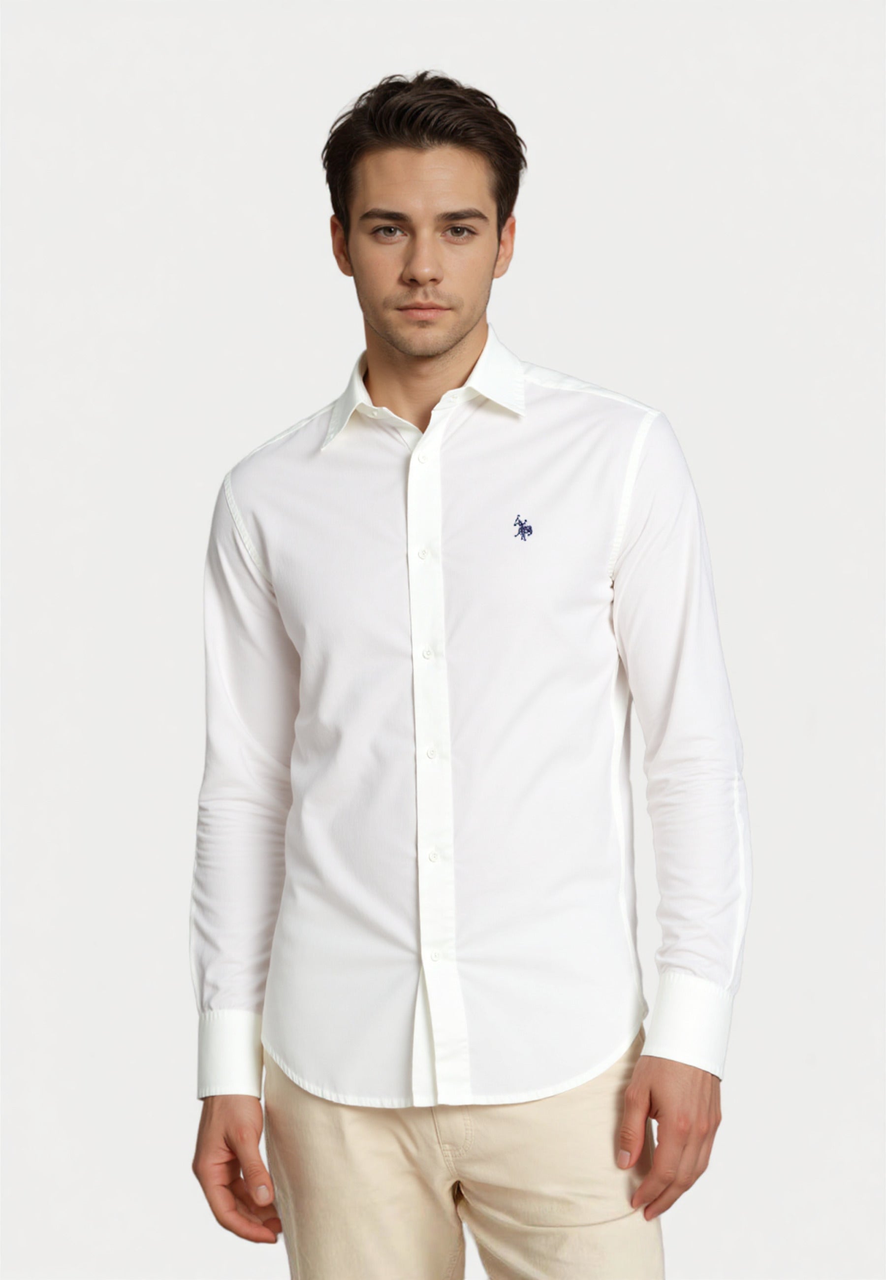 U.S. POLO Popeline Longsleeve Shirt