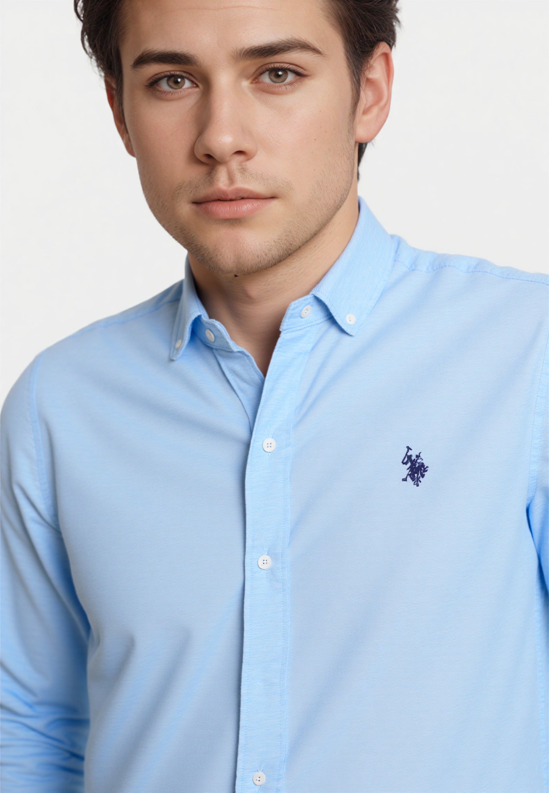 U.S. POLO Leinenhemd Button Down Linenshirt