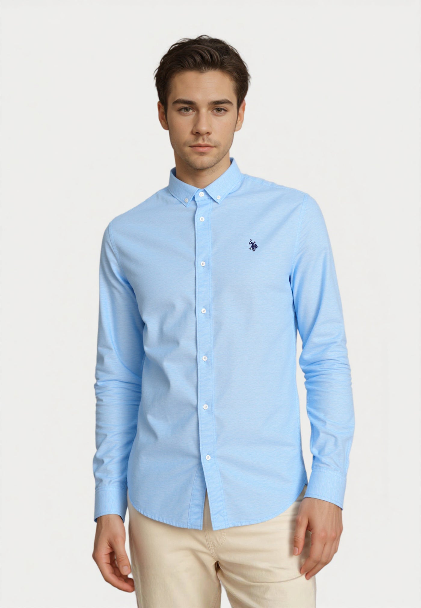 U.S. POLO Leinenhemd Button Down Linenshirt