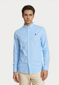 U.S. POLO Leinenhemd Button Down Linenshirt
