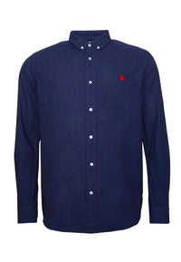 U.S. POLO Leinenhemd Button Down Linenshirt
