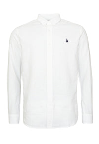 U.S. POLO Leinenhemd Button Down Linenshirt