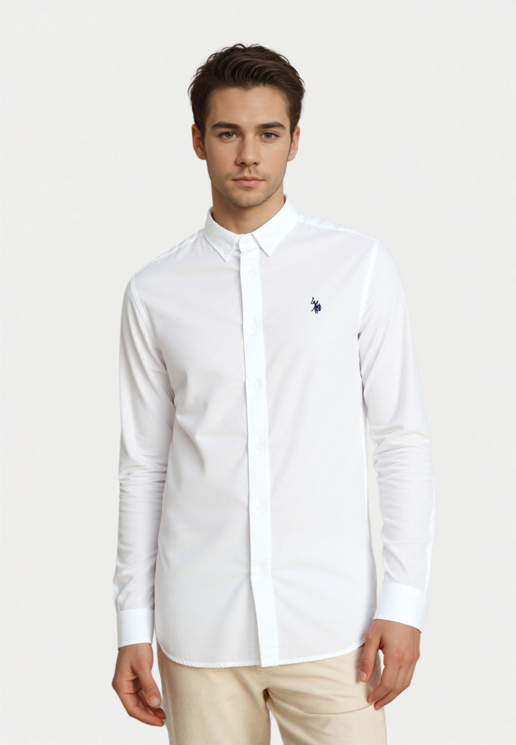 U.S. POLO Leinenhemd Button Down Linenshirt