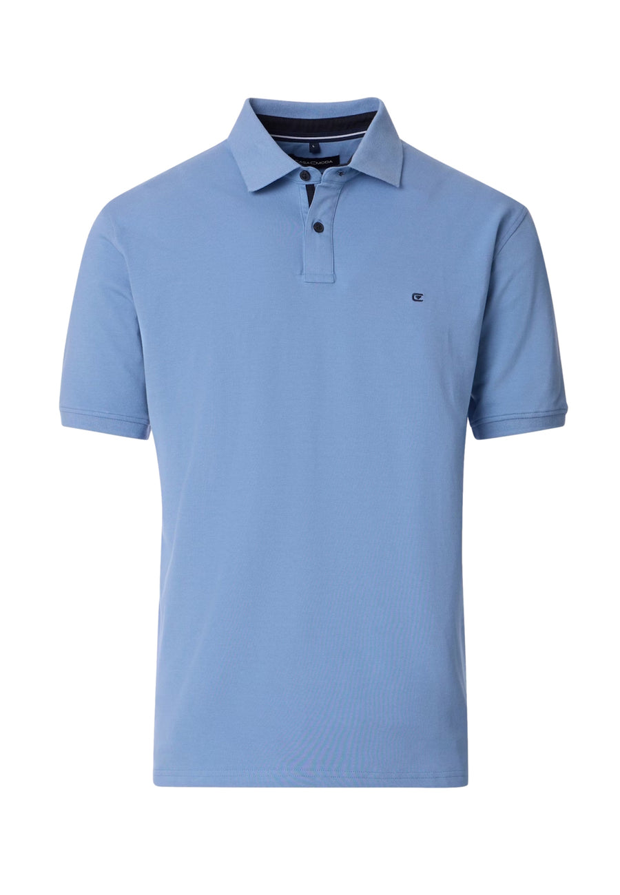 CASA MODA Kurzarmshirt mit Polokragen