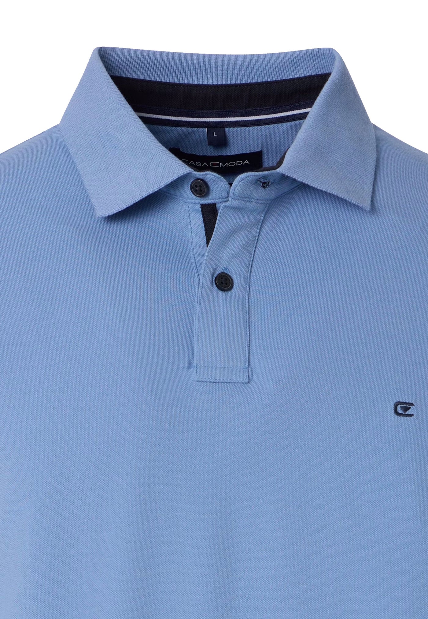 CASA MODA Kurzarmshirt mit Polokragen
