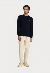 U.S. POLO Rundhals Feinstrick