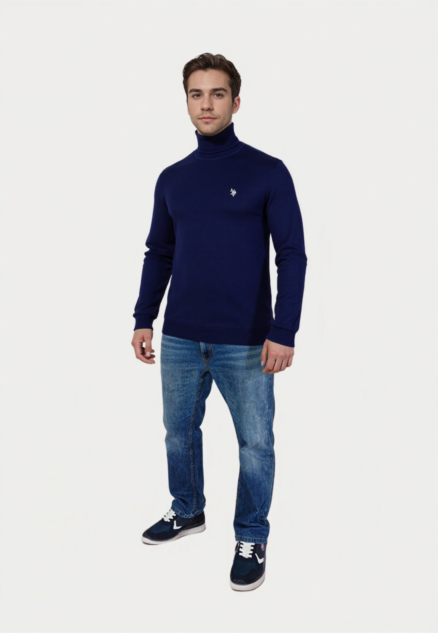 U.S. POLO Rollkragen Feinstrick
