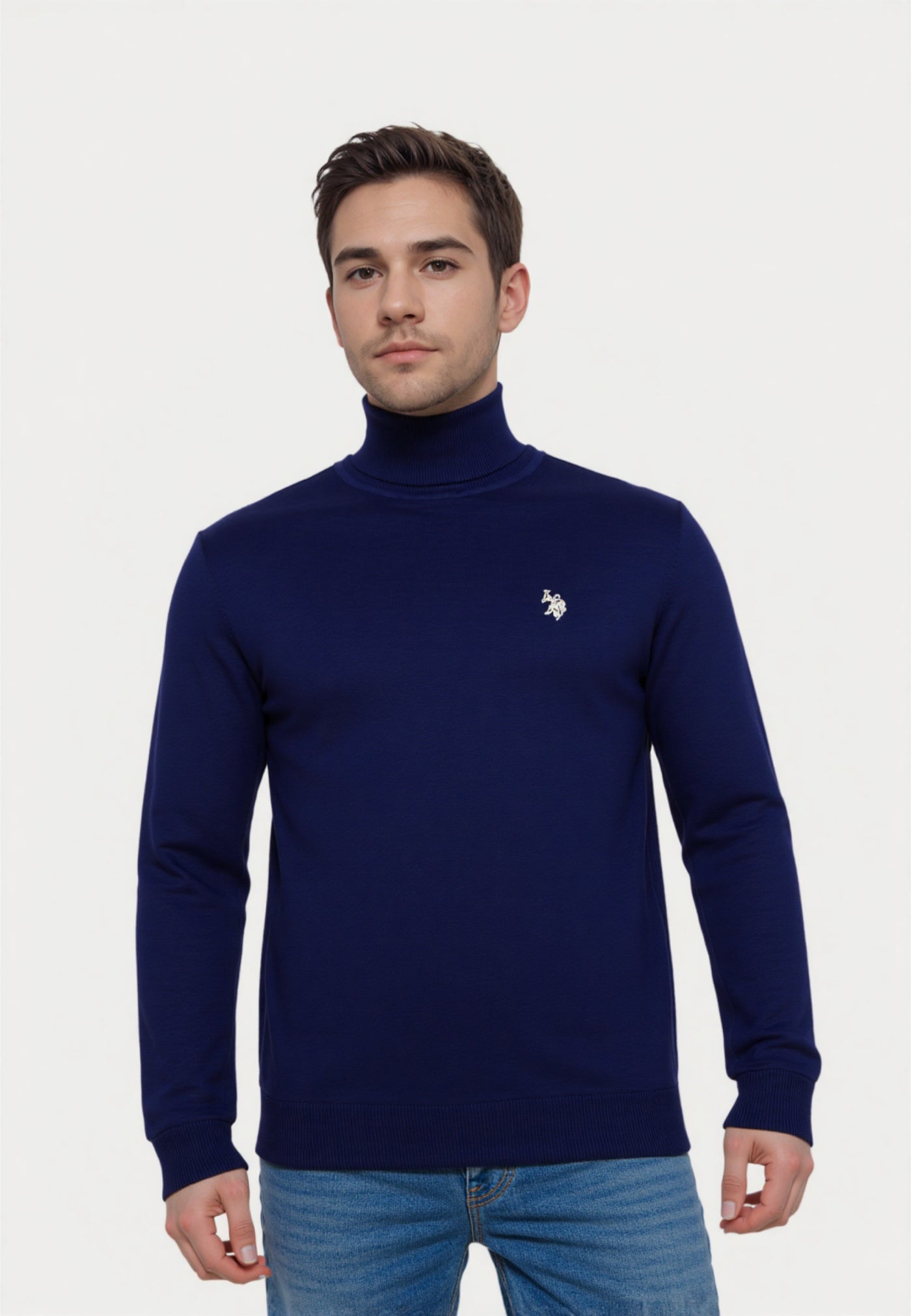 U.S. POLO Rollkragen Feinstrick