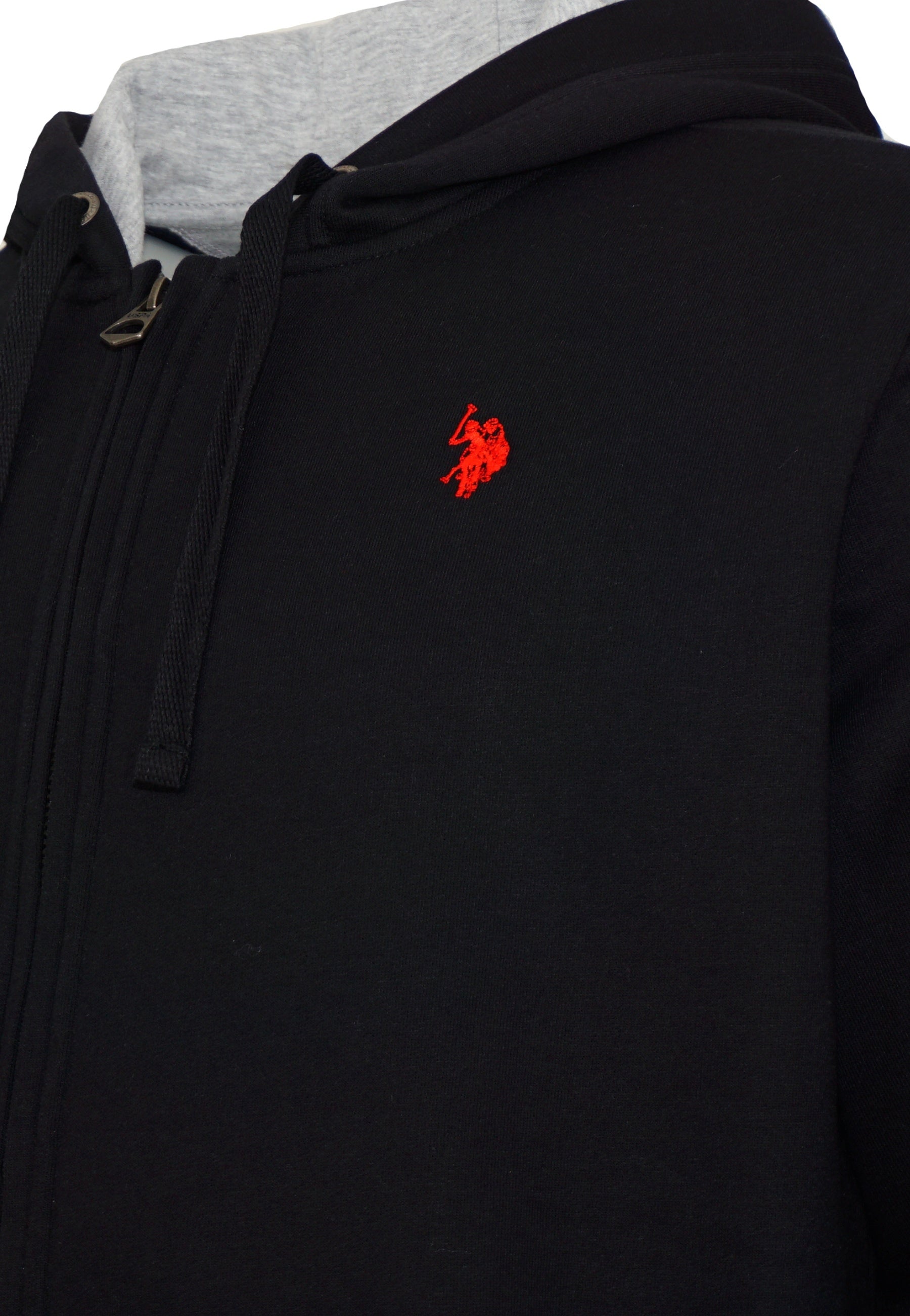 U.S. POLO Basic Sweatjacke mit Kapuze