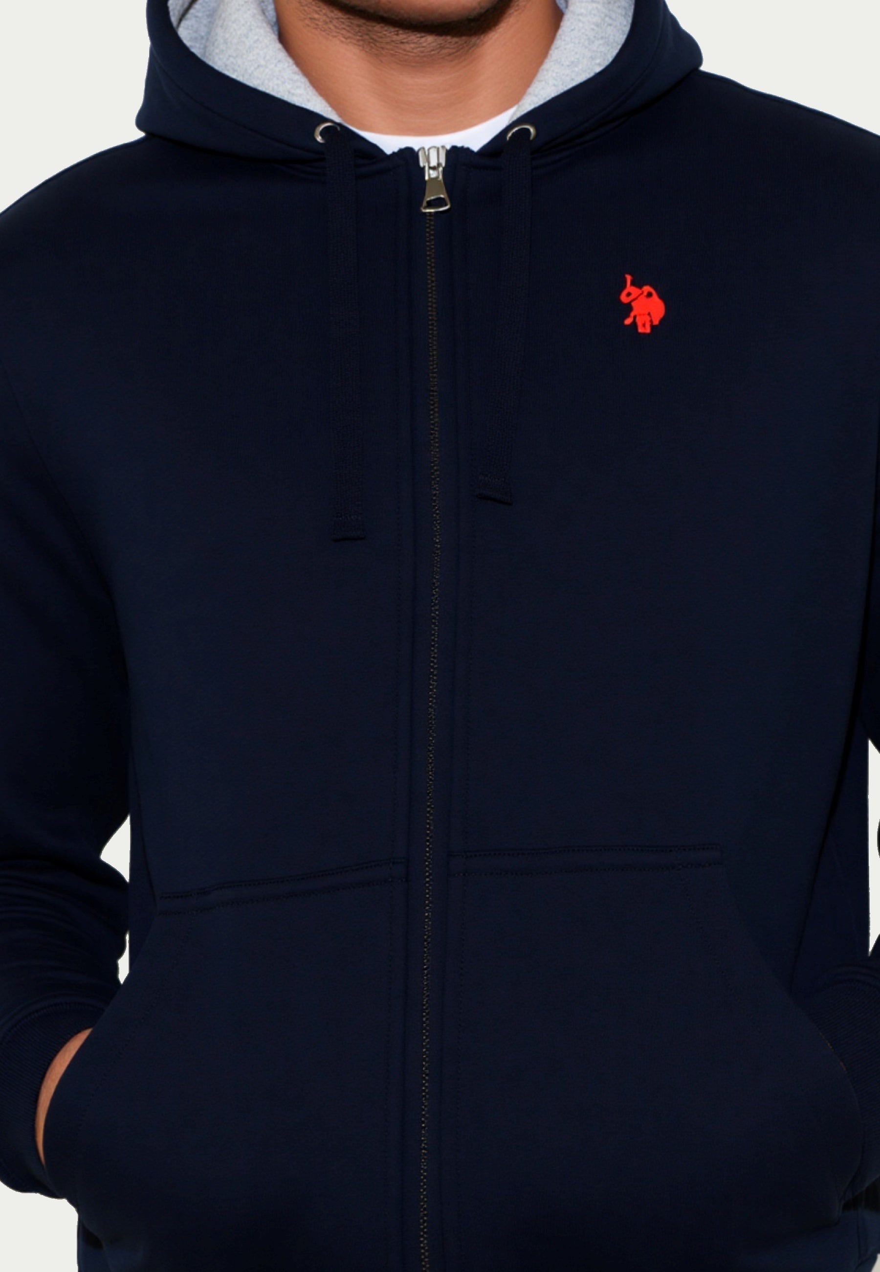 U.S. POLO Basic Sweatjacke mit Kapuze