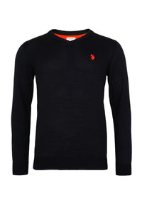 U.S. POLO V-Neck Feinstrick
