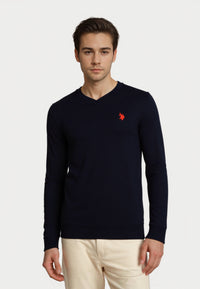 U.S. POLO V-Neck Feinstrick