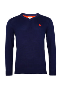 U.S. POLO V-Neck Feinstrick