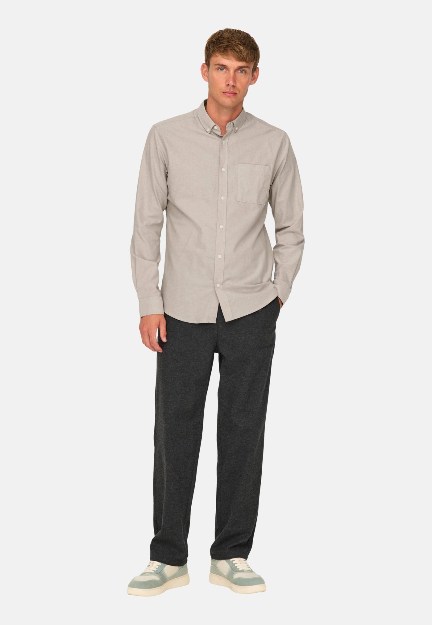 Only & Sons Alvaro Slim Langarmhemd