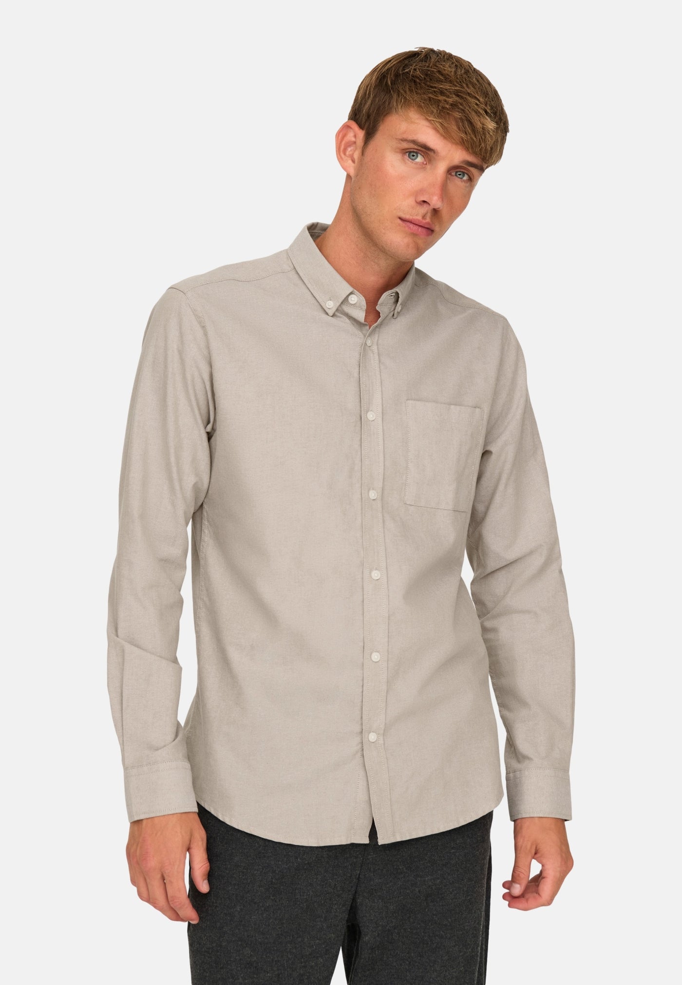 Only & Sons Alvaro Slim Langarmhemd