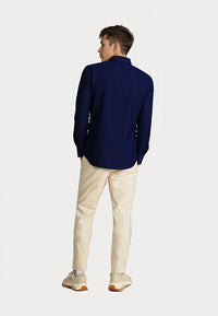 U.S. POLO Twill Langarmhemd Button-Down