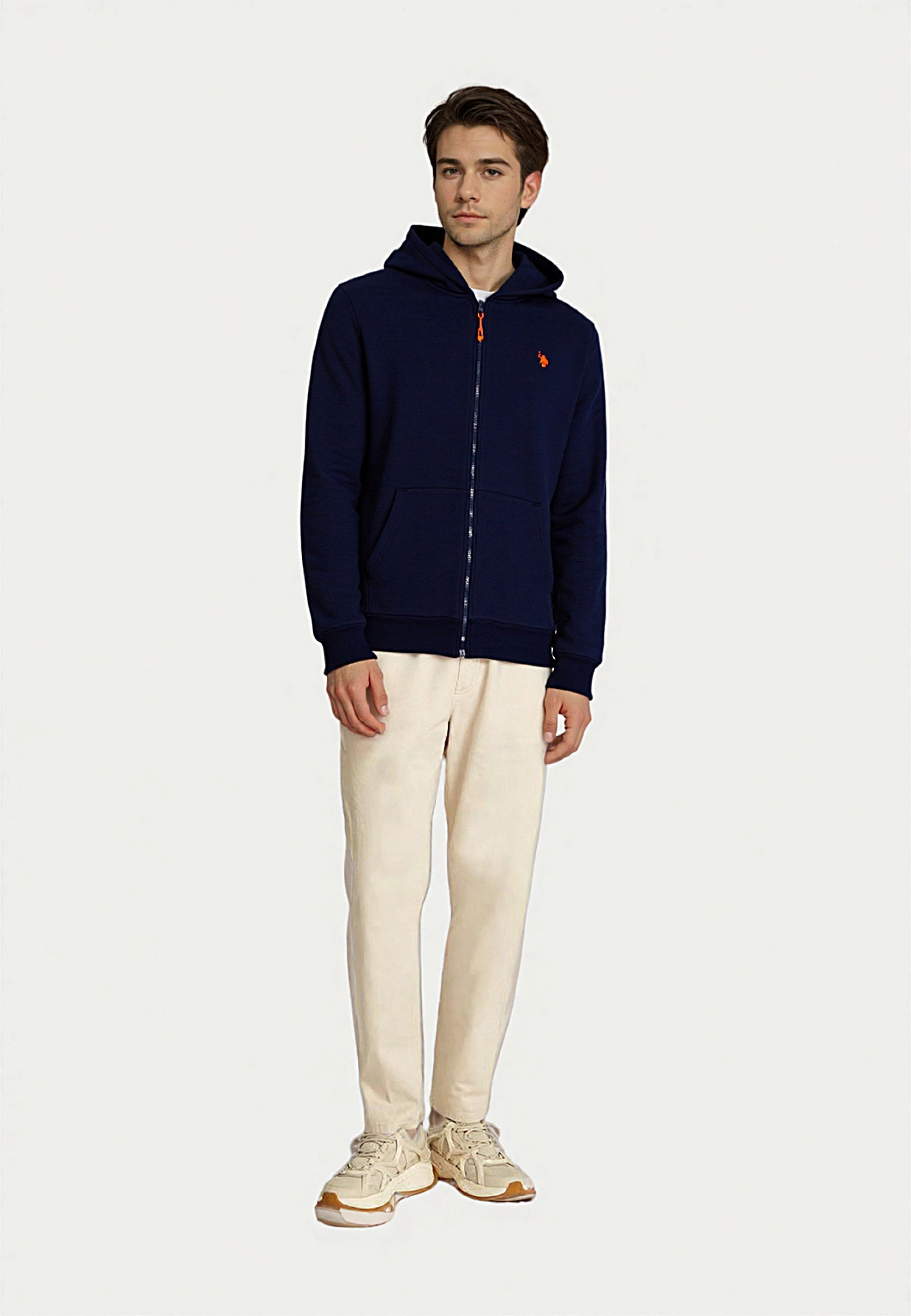 U.S. POLO Hoodie Orange Typ