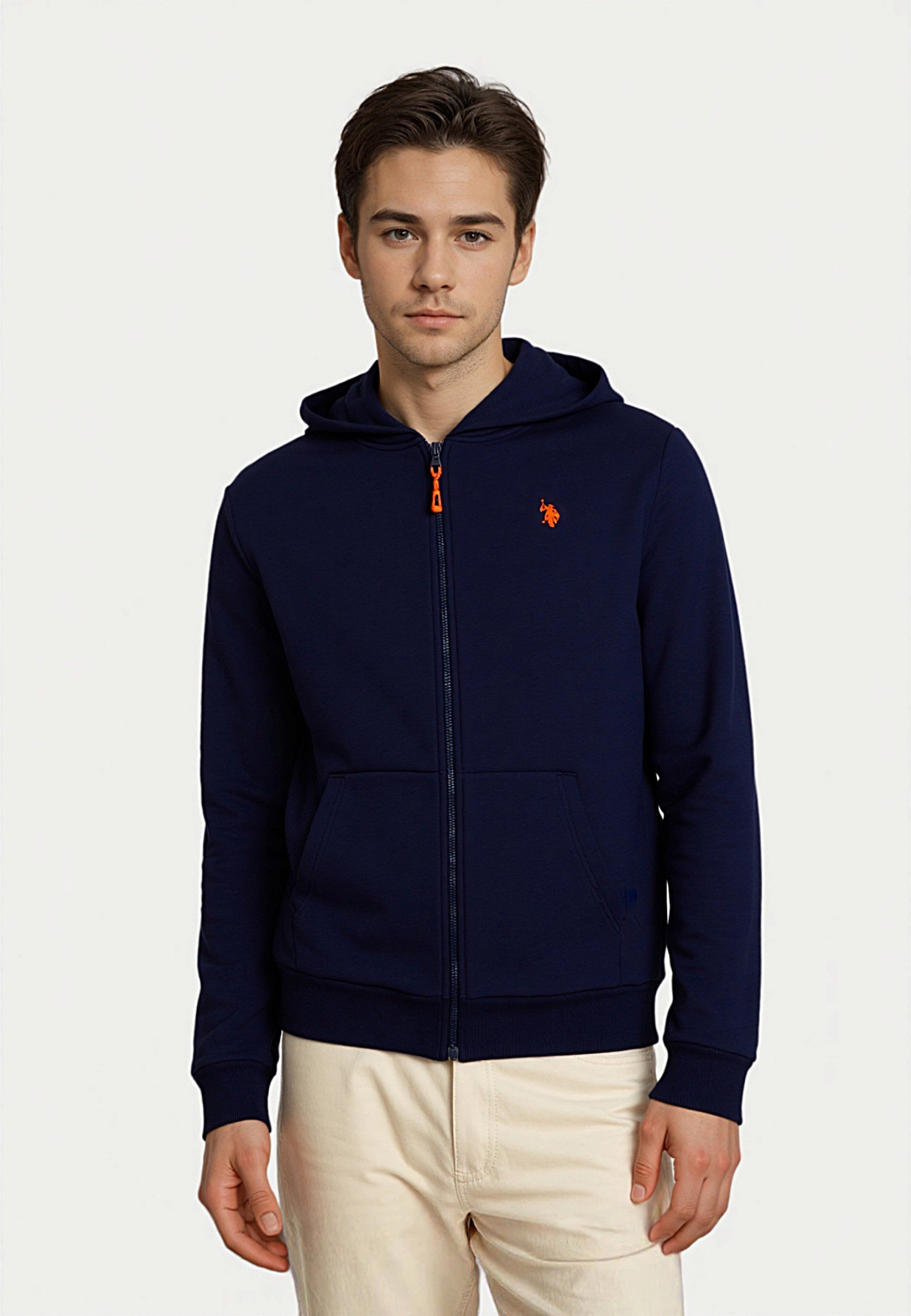 U.S. POLO Hoodie Orange Typ