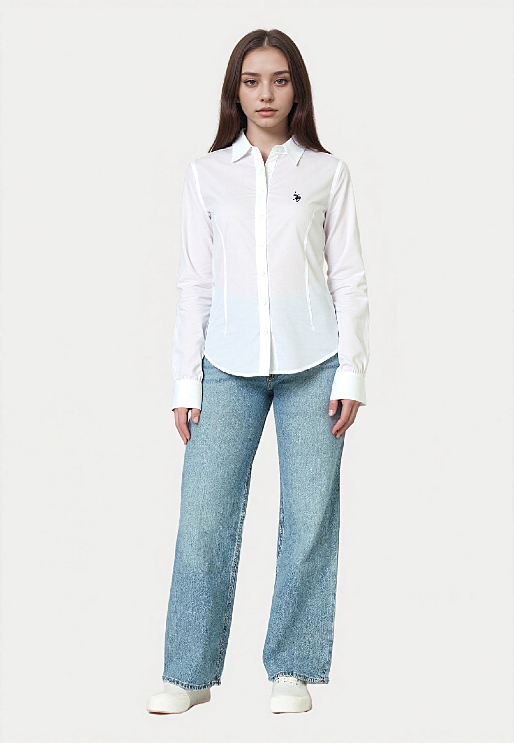 U.S. POLO Langarmhemd Button-Down