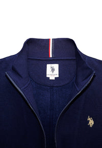 U.S. POLO Basic Sweatjacke mit Stickerei