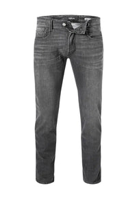 Replay Classic Slim Fit Jeans Anbass mit Stretch-Anteil und Label-Patch
