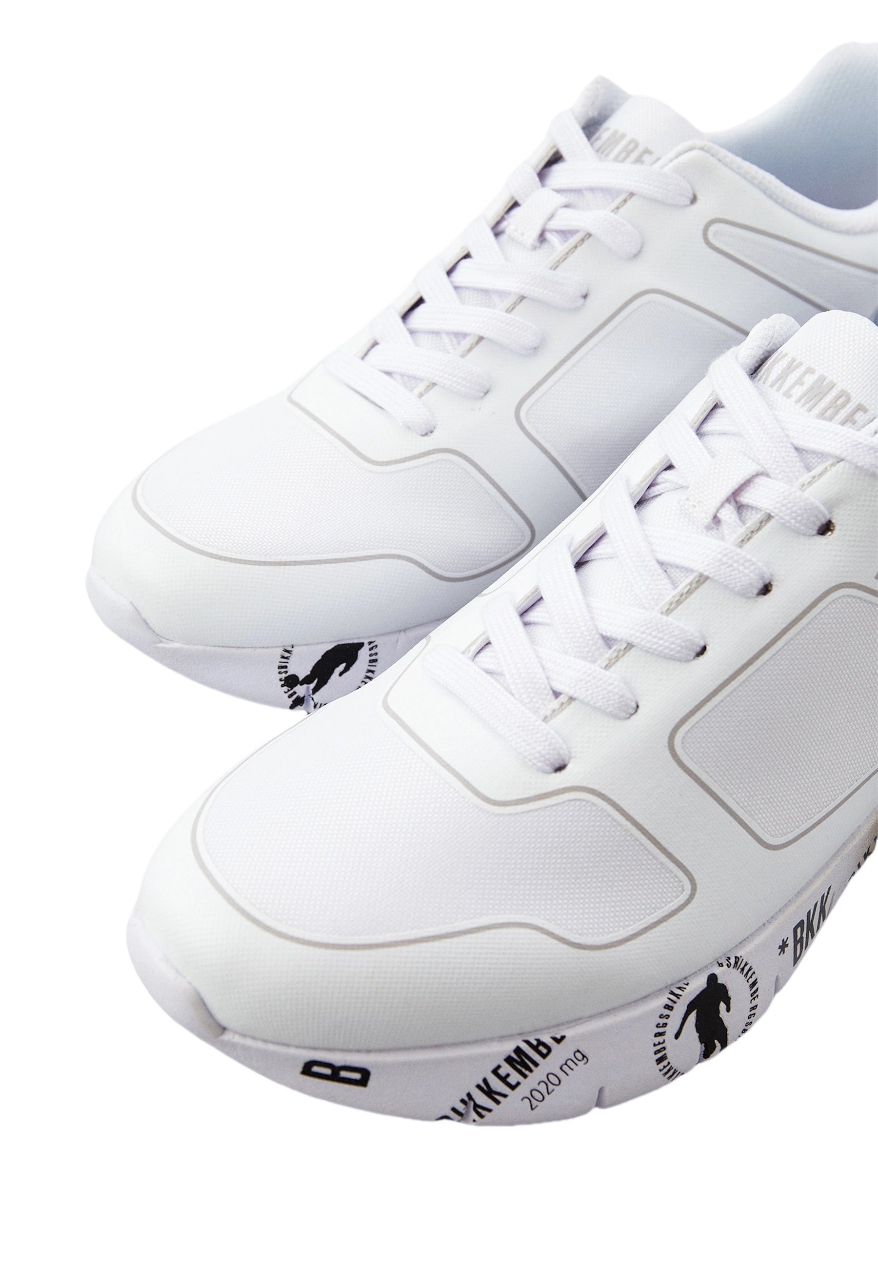 BIKKEMBERGS Sneaker Flavio Logo Applikation und verstärkter Ferse