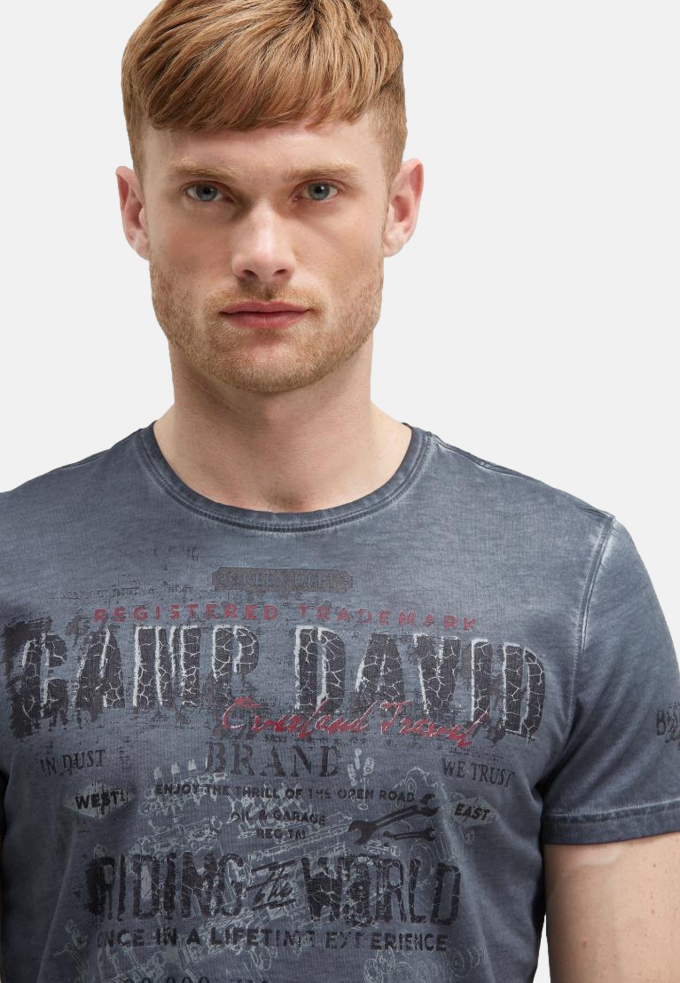 Camp David Riding The World I Kurzarmshirt