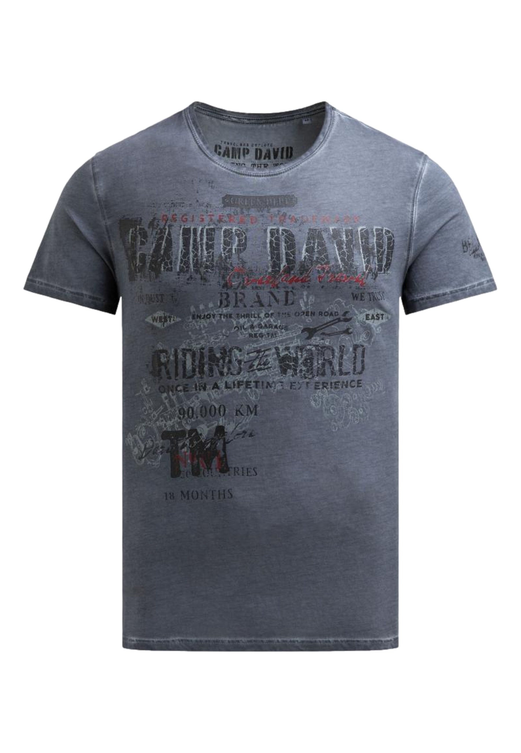 Camp David Riding The World I Kurzarmshirt