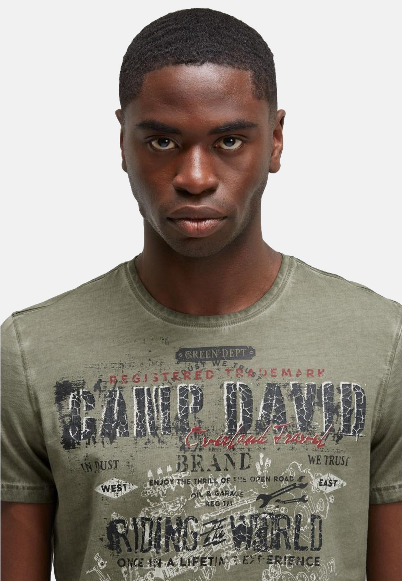 Camp David Riding The World I Kurzarmshirt