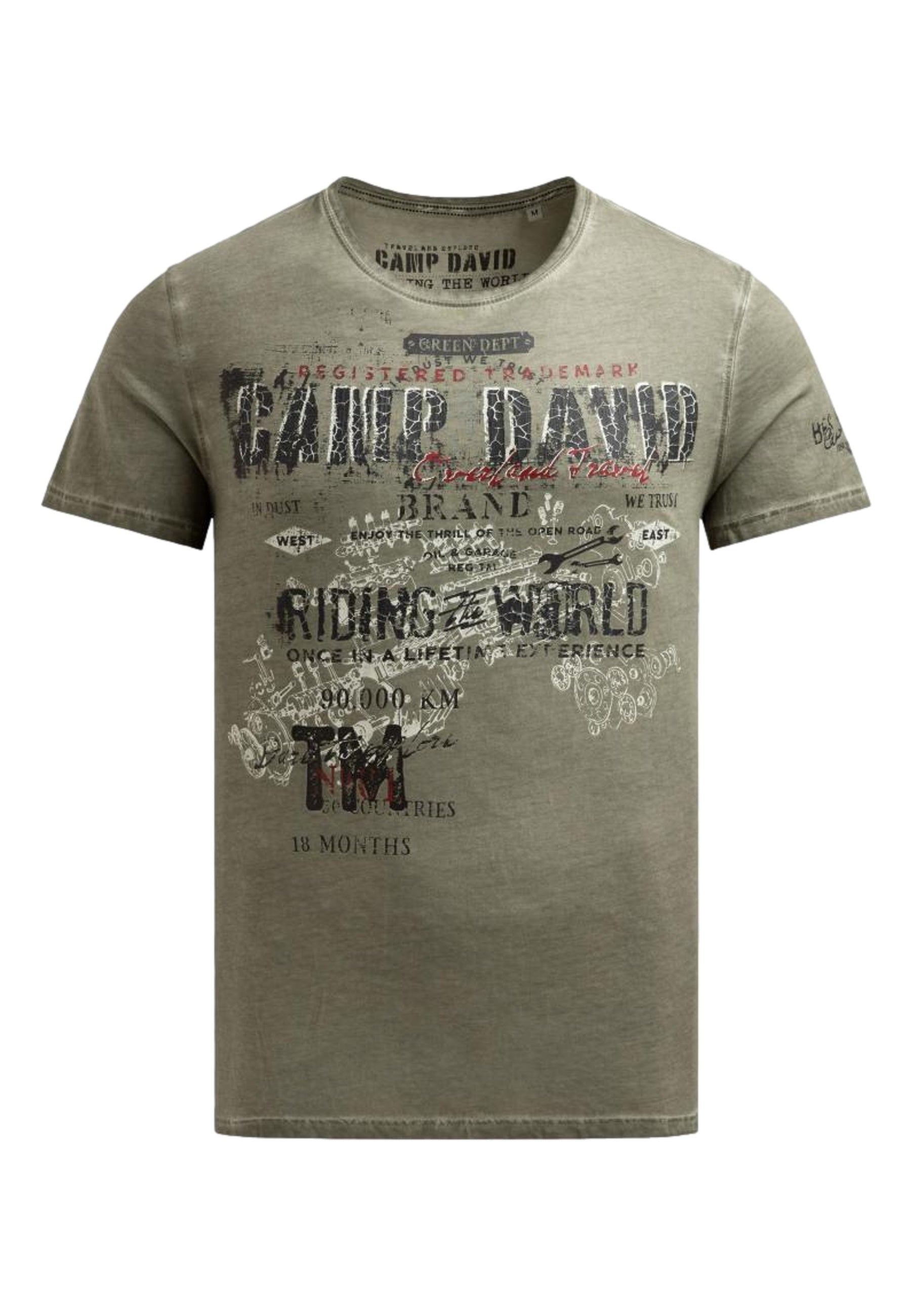 Camp David Riding The World I Kurzarmshirt