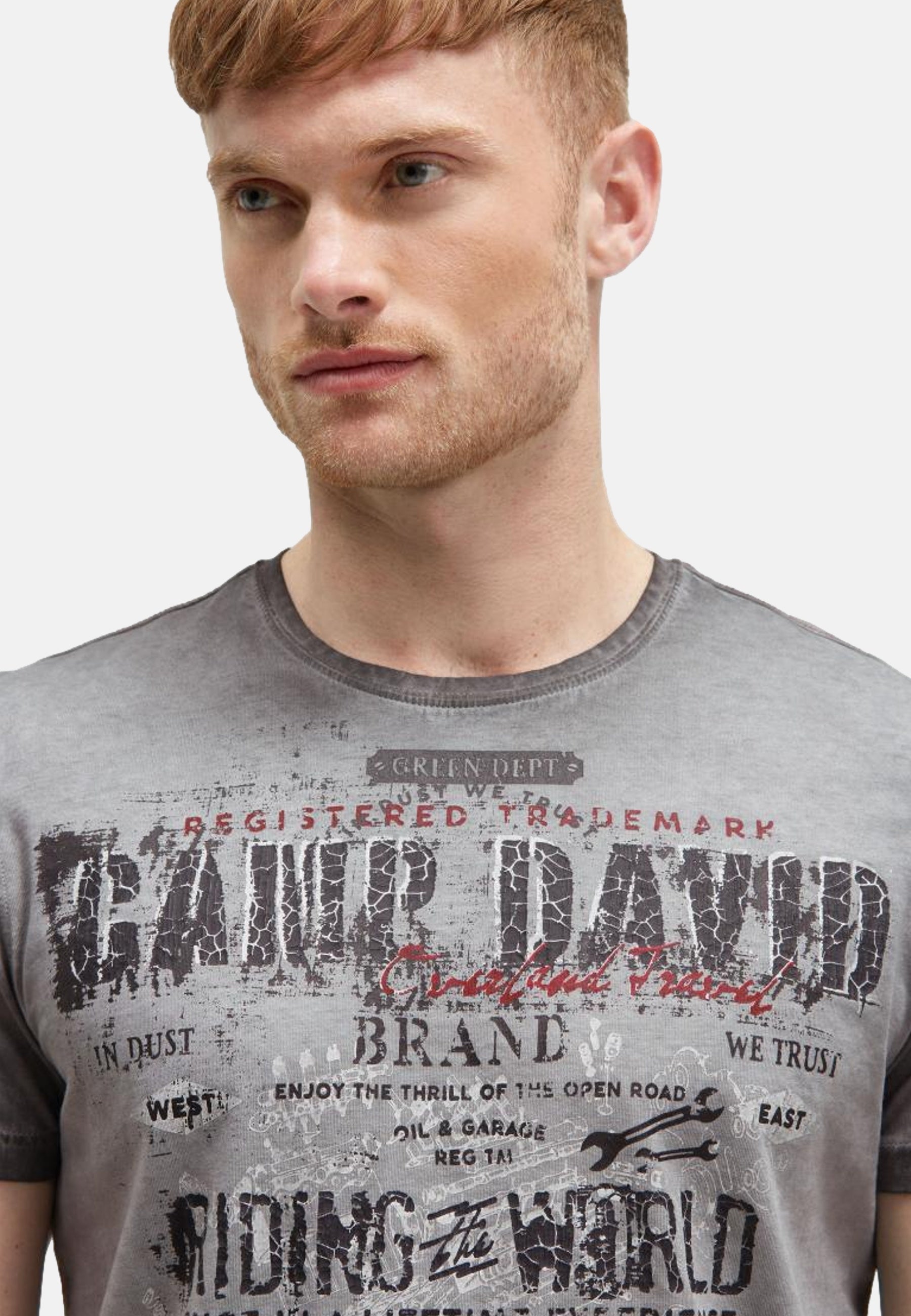 Camp David Riding The World I Kurzarmshirt